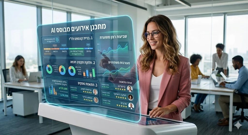 מתכנן אירועים מבוסס AI