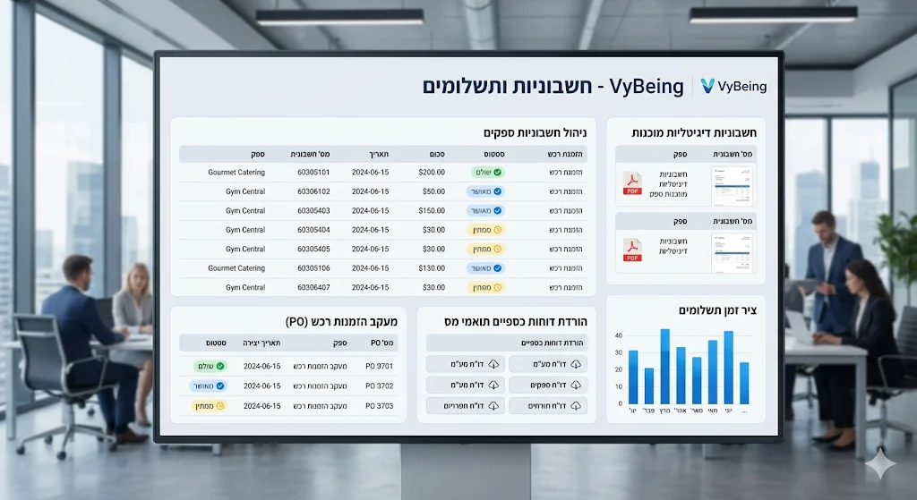 חשבוניות ותשלומים
